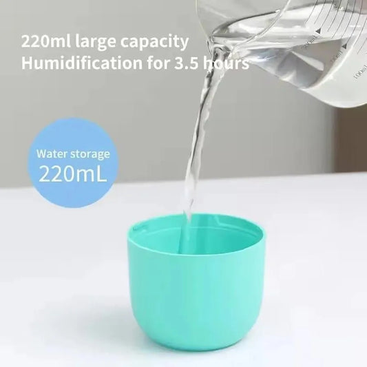 Portable Mini Humidifier with Nano Mist & Colorful Lights
