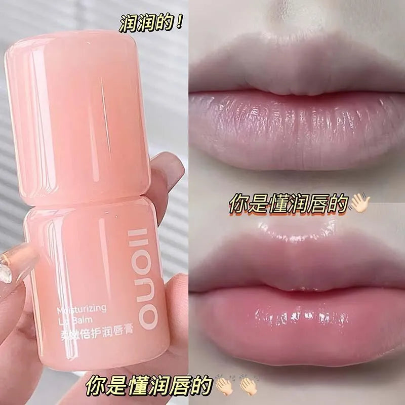 Peach Nude Lip Balm Glossy Hydrating for All Skin Tones