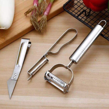 Stainless Steel Potato Peeler Silver 1 Pc Compact Kitchen Tool