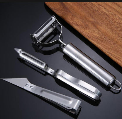 Stainless Steel Potato Peeler Silver 1 Pc Compact Kitchen Tool