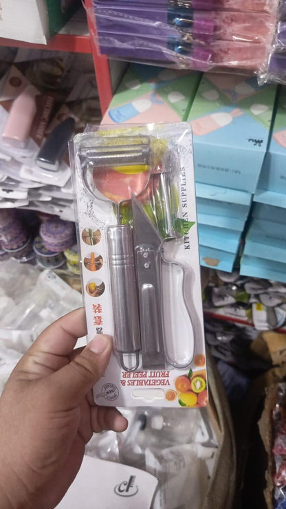 Stainless Steel Potato Peeler Silver 1 Pc Compact Kitchen Tool