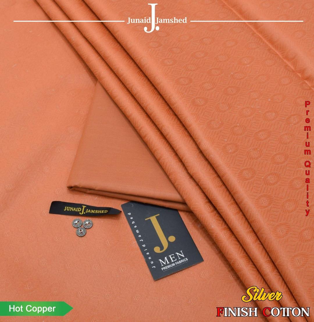 Men's Unstitched Suit Hot Copper Silver Cotton