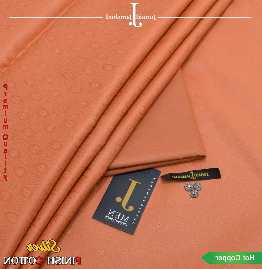 Men's Unstitched Suit Hot Copper Silver Cotton