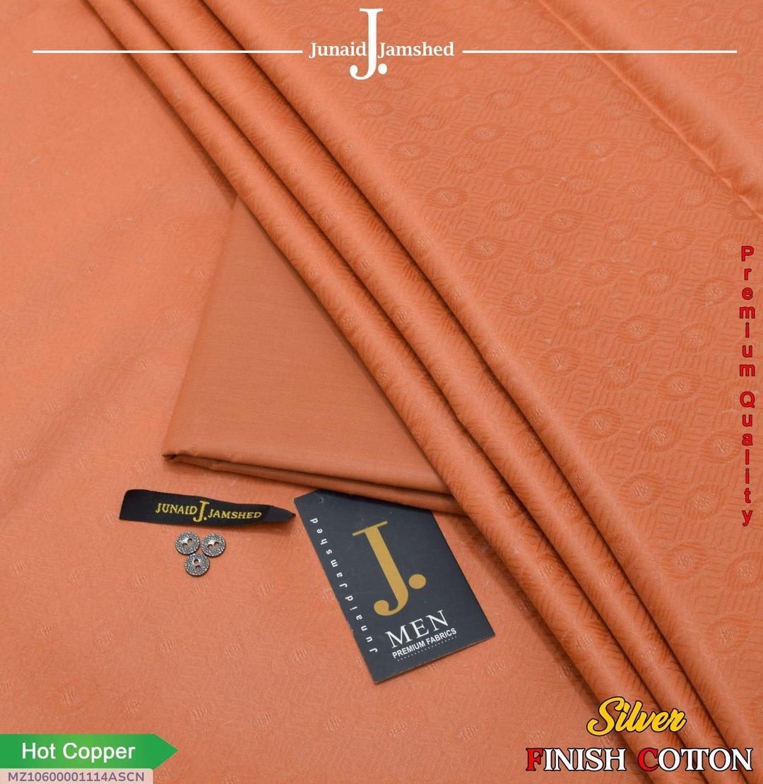 Men's Unstitched Suit Hot Copper Silver Cotton
