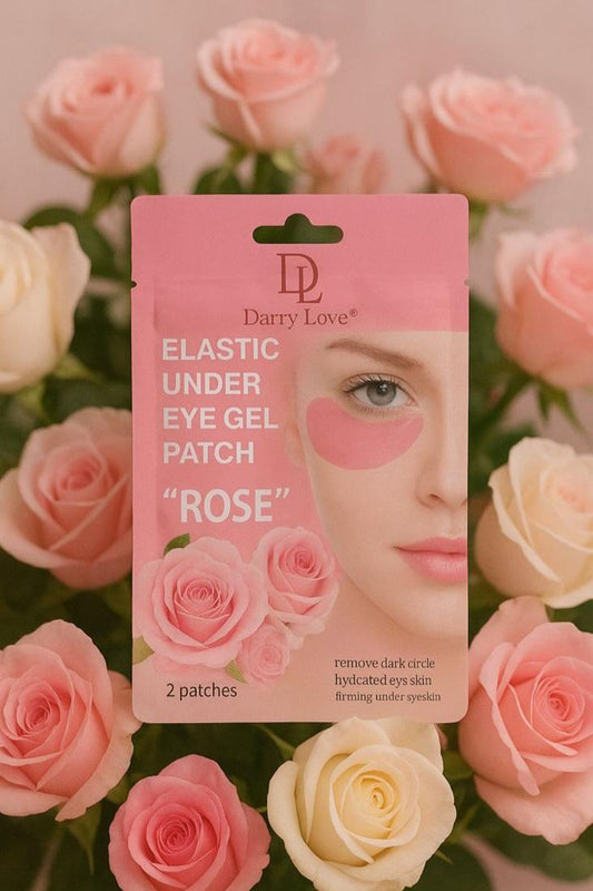 Elastic Under Eye Gel Patch Rose for Dark Circle Reduction