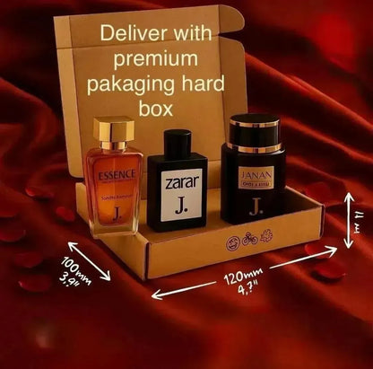 Floral Unisex Perfume 3-Piece Set Long Lasting