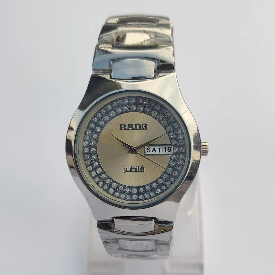 Rado Men's Stainless Steel Watch Silver Crystal Dial