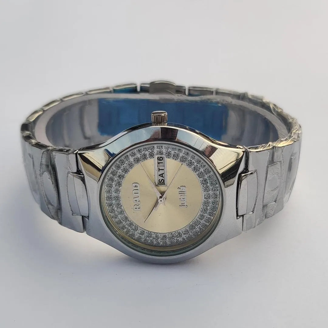 Rado Men's Stainless Steel Watch Silver Crystal Dial