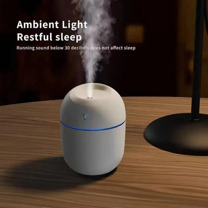 Portable Mini Humidifier with Nano Mist & Colorful Lights