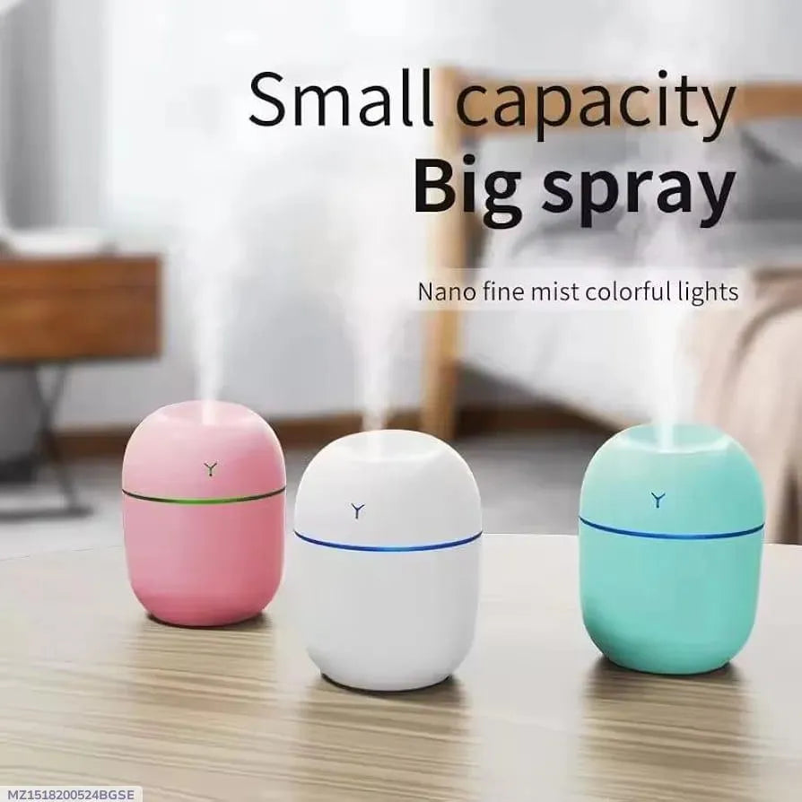 Portable Mini Humidifier with Nano Mist & Colorful Lights