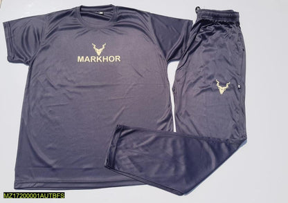 Markhor Men Micro Interlock Track Suit Navy Blue