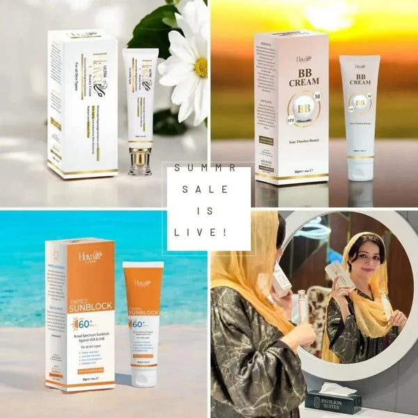 BB Cream SPF30 + Sunblock SPF60+ + Face Cream 3-in-1 Set