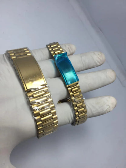 Gold Toned Couple Watches Set for Weddings & Office