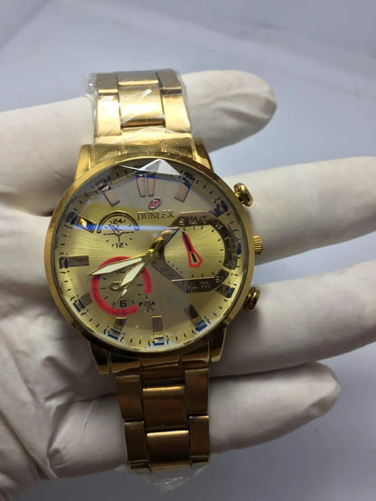 All-Gold Chronograph Watch for Men