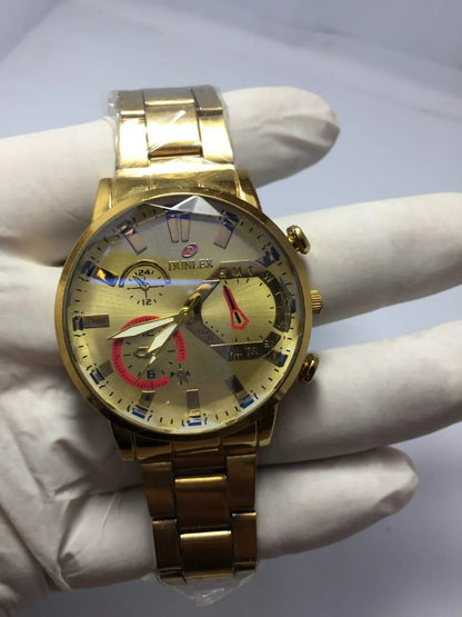 All-Gold Chronograph Watch for Men