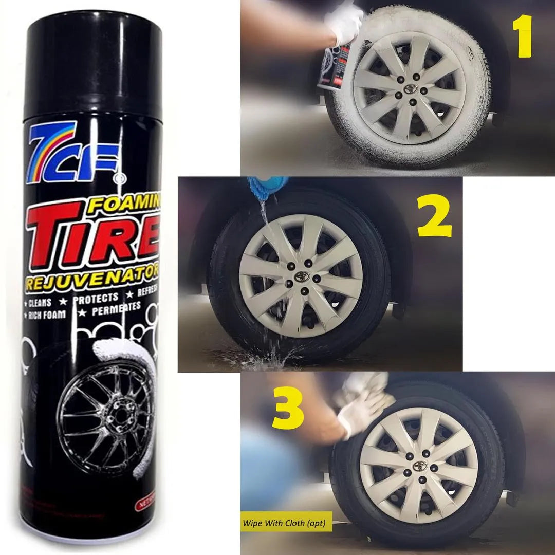 7 CF Tire Cleaner 650ml Fast Clean Dirt Grime Grease