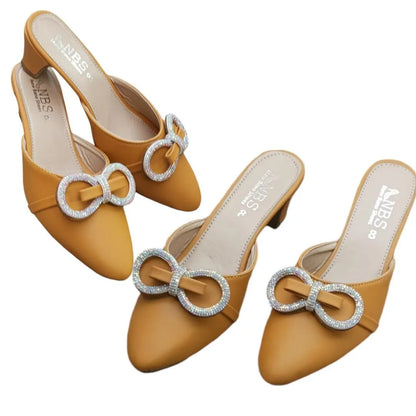 Women's Yellow Rhinestone Heels Size 6-11