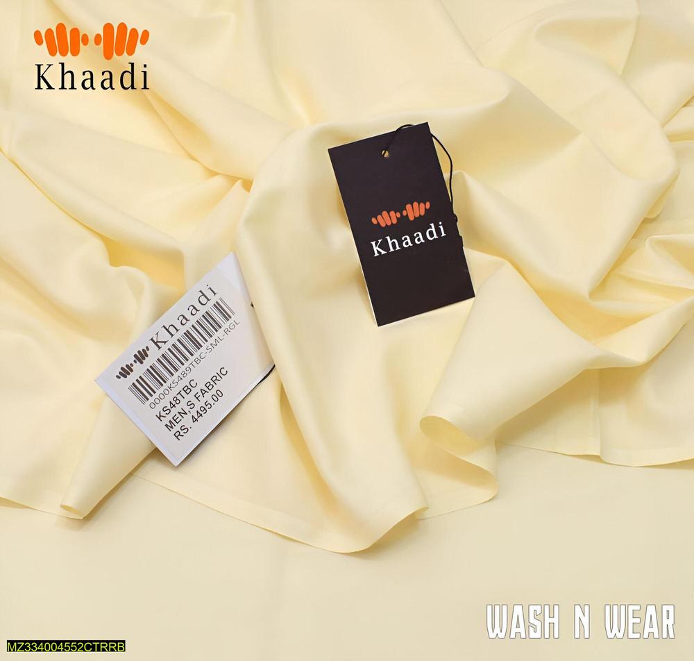 Men’s Unstitched Wash And Wear Plain Suit