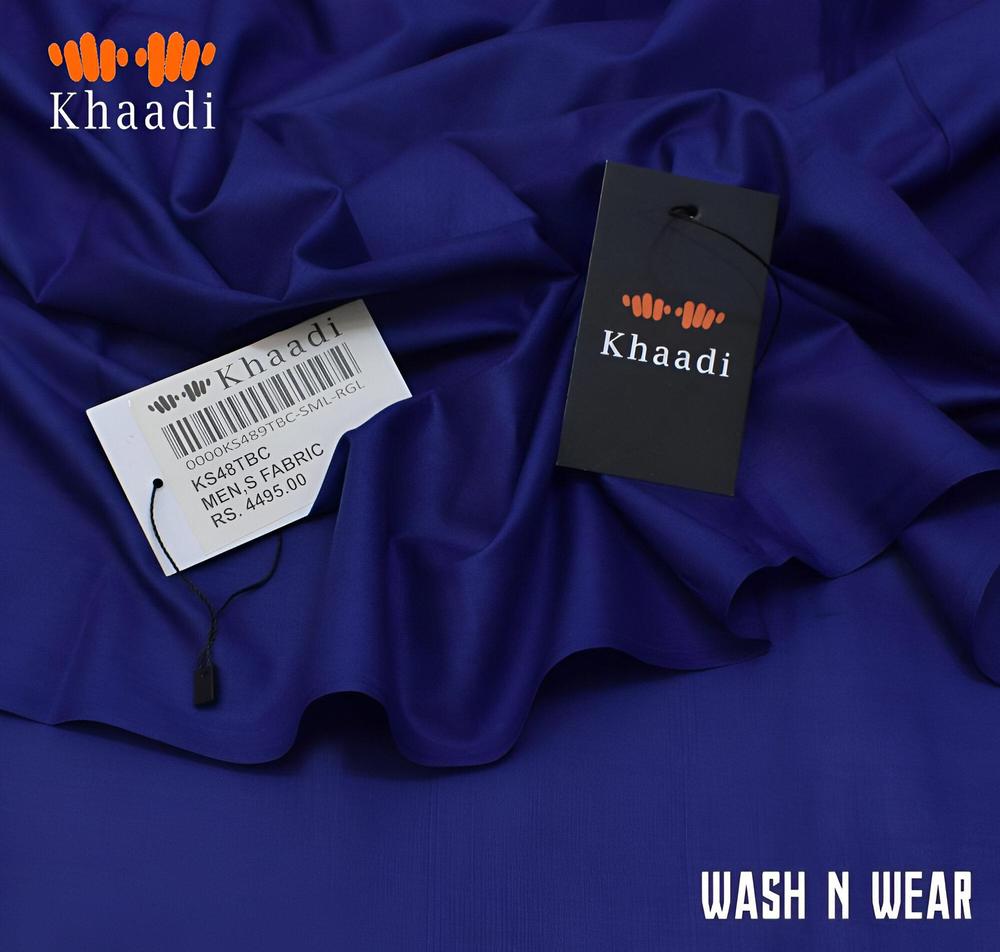 Men's Unstitched Wash And Wear Plain Suit
