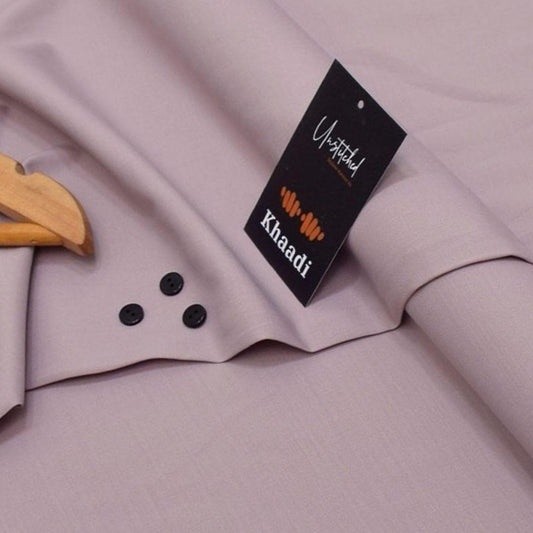 Lilac Wash & Wear Men Suit with Buttons