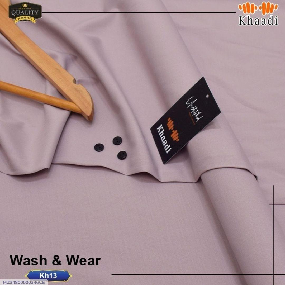 Lilac Wash & Wear Men Suit with Buttons