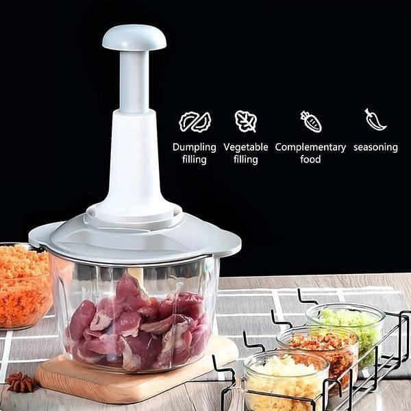 Manual Hand Chopper for Kitchen Use ABS Plastic