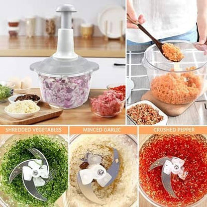 Manual Hand Chopper for Kitchen Use ABS Plastic