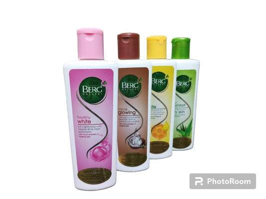 Berg Moisturizing Lotion Pack of 4 Non-Greasy 100ml