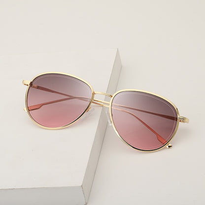Women Aviator Sunglasses Gold Frame UV Protection
