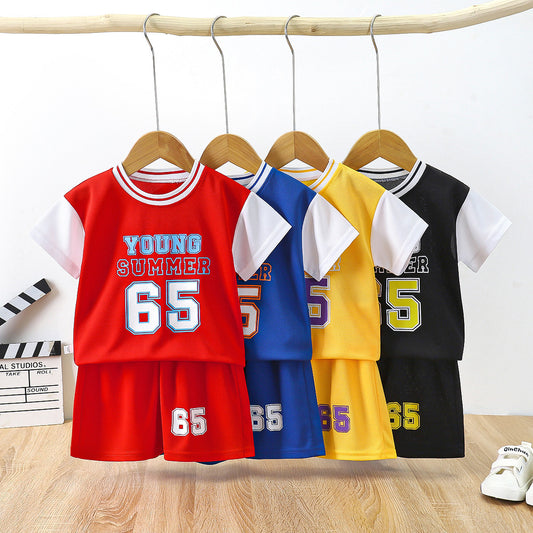 Kids Sports Shorts & T-Shirt Set 3 Pcs Summer
