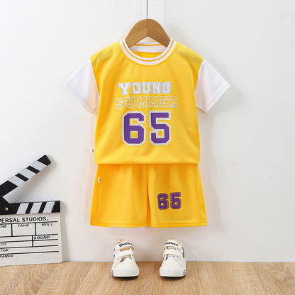 Kids Sports Shorts & T-Shirt Set 3 Pcs Summer