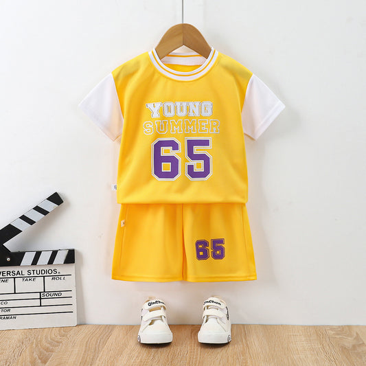 Kids Sports Shorts & T-Shirt Set 3 Pcs Summer