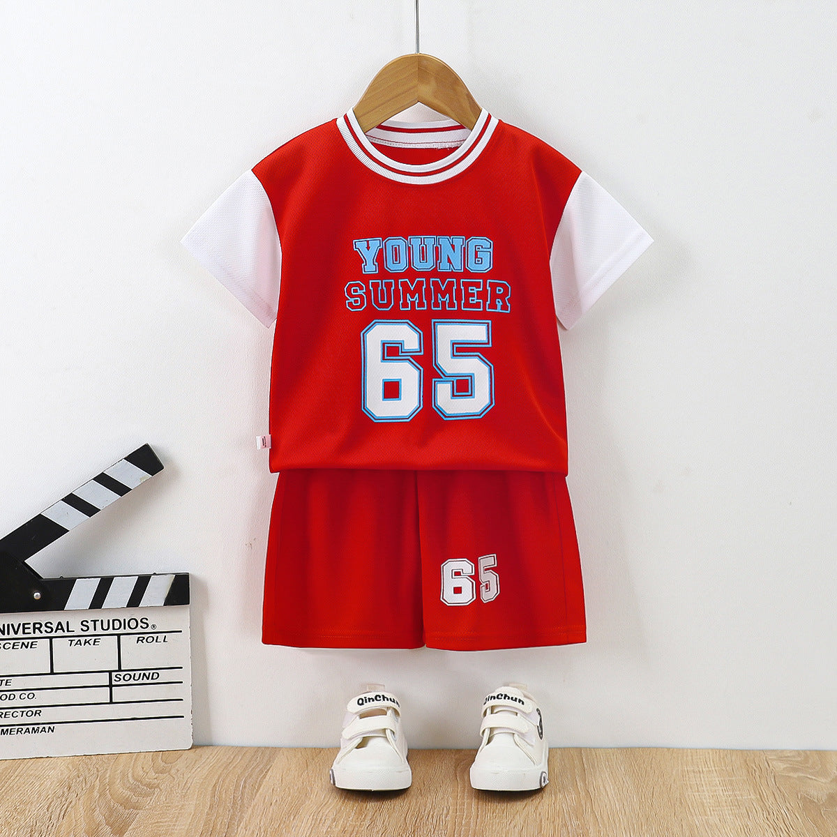 Kids Sports Shorts & T-Shirt Set 3 Pcs Summer